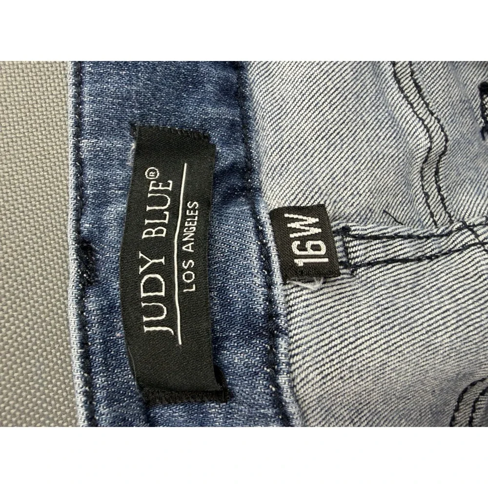 Judy Blue Skinny Jeans Womens Blue High‎ Rise Stretch 33x27